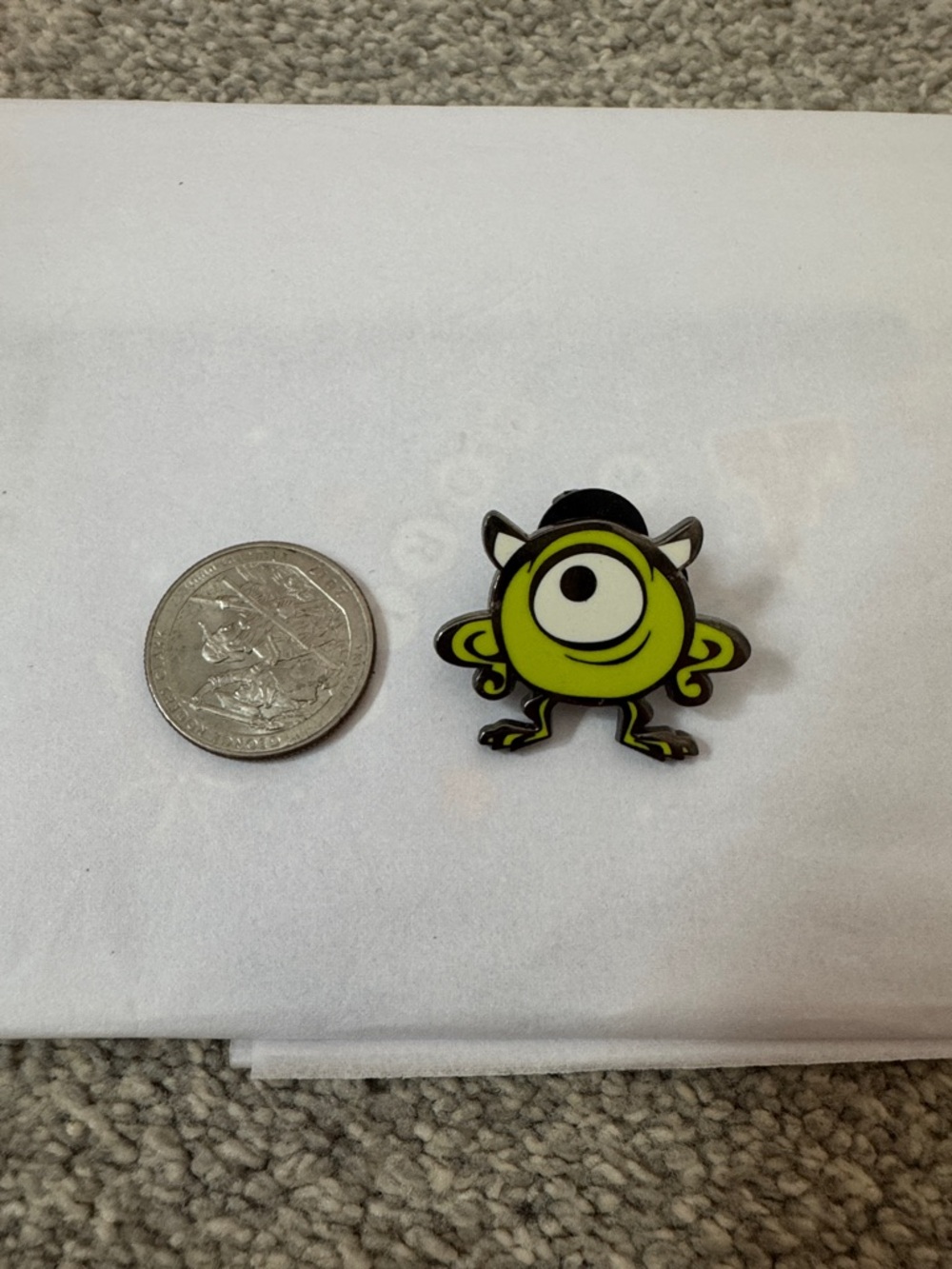 Disney Mike Wazowski Green Enamel Pin